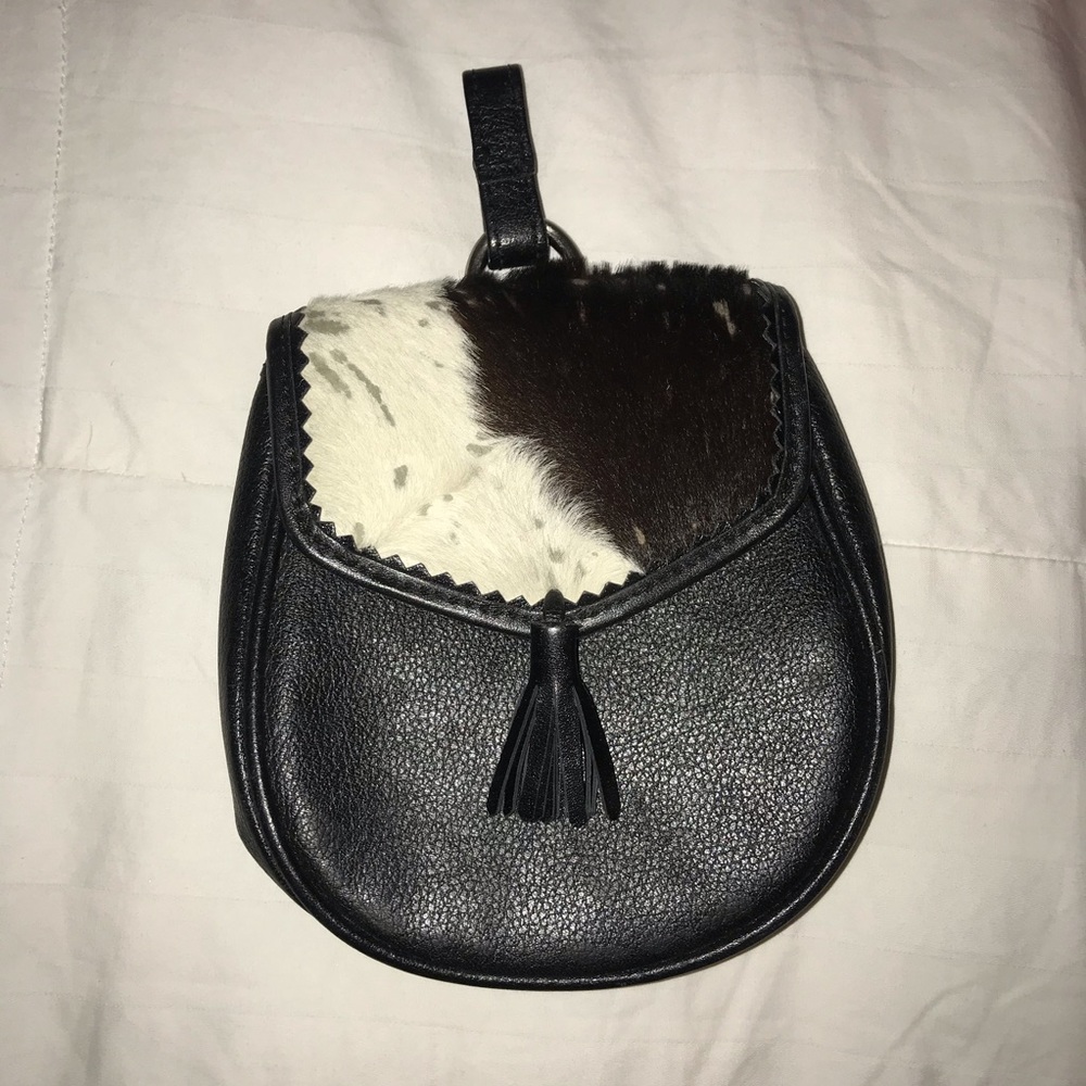 Adrienne Vittadini leather mini pouch